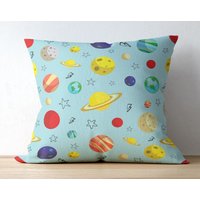 Planet Galaxy Kissen Weltraum Kinderzimmer Dekor von ItsDecorTime