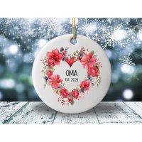 Oma Est 2024 Ornament, Neue Oma-Geschenke Für Frauen, Etabliertes 2024-Geschenk, Oma-Verzierung 2024, Erstmals Oma-Geschenke, Oma-Ankündigung von ItsSoPerfect