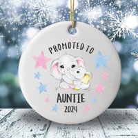 Tante 2024 Ornament, Geschenk, Weihnachtsverzierung, Schwangerschaftsankündigung, Bald Geschenke von ItsSoPerfect