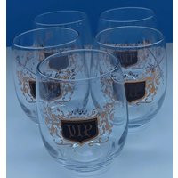 Mid Century 22K Gold Vip Trinkgläser - 5Er Set von Itsamodmodworldshop