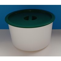 Tupperware One Touch Container Runder Behälter Mit Grünem Deckel von Itsamodmodworldshop