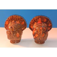 Vintage Keramik Thanksgiving Türkei Salz Und Pfefferstreuer, Truthahn Streuer Vintage Keramik Thanksgiving Türkei Salz Und Pfefferstreuer, Truthahn Streuer von Itsamodmodworldshop