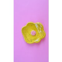 Löffelablage Gelb Aus Keramik von Itsmemlove