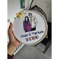 Hochzeitsgeschenke Personalisiert | Deko Individualisierte Stickdatei Kalender Benutzerdefiniert Stickerei Hochzeit Jubiläum von ItsyBitsyBroidery