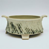 Ovale Dekorative Schale Mit Füßen Und Griffe von IvanasPottery