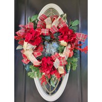 Rote Weihnachtskränze Für Haustür Weihnachten Außenkränze Weihnachtskranz Winterkranz Geschenk Weihnachtsdekoration Im Freien Rote Weihnachtskränze Für Haustür Weihnachten Außenkränze Weihnachtskranz Winterkranz Geschenk Weihnachtsdekoration Im Freien von IvannaWreaths