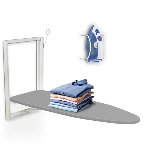 Ivation Wandmontiertes Bügelbrett | Faltbare 91,9 x 31 cm Bügelstation für Zuhause, Wohnung und kleine Räume | stabiles Klappbrett, leicht zu lösender Hebel, Abnehmbarer Baumwollbezug Ivation Wandmontiertes Bügelbrett | Faltbare 91,9 x 31 cm Bügelstation für Zuhause, Wohnung und kleine Räume | stabiles Klappbrett, leicht zu lösender Hebel, Abnehmbarer Baumwollbezug von Ivation