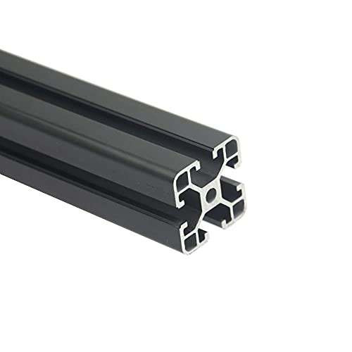 Iverntech 2 Stück 300 mm 4040 Schwarzes Aluminiumprofilextrusion mit 8-mm-Schlitz der Serie 40 für 3D-Drucker und CNC-DIY-Lasergravurmaschine von Iverntech