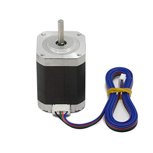 Iverntech Nema 17 Schrittmotor 42x60mm Gehäuse 1.8 Schrittwinkel 1.5 A 2-phasig 4-adrig mit 1 m Kabel für 3D-Drucker, CNC-Maschine und Robotik von Iverntech