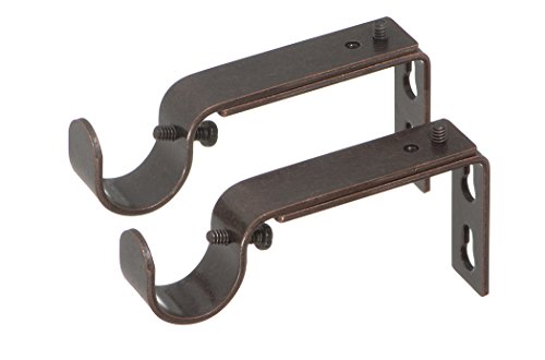 Ivilon Verstellbare Halterungen für Gardinenstangen – Für 7/8 Oder 2,5 cm Rods.-Set von 2 Oil Rubbed Bronze von Ivilon