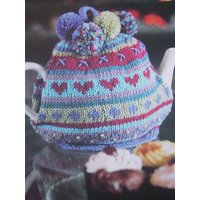 Funky Teewärmer Fair Isle Style Mit Bommeln von Ivolgaknits
