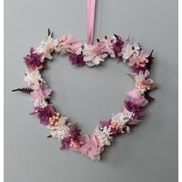 Trockenblumenherz Herz Mit Trockenblumen Wandschmuck Türschmuck Trockenblumenkranz Trockenblumenherz Herz Mit Trockenblumen Wandschmuck Türschmuck Trockenblumenkranz von IvonneBohoflowershop