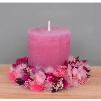 Trockenblumenkranz Tischschmuck Kerzenkranz Wandschmuck von IvonneBohoflowershop