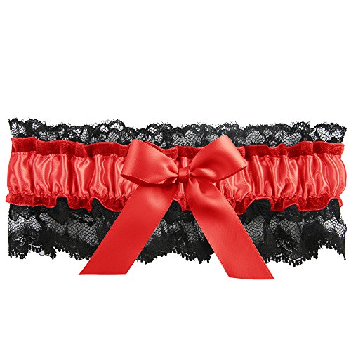 Ivy Lane Design 20-2003-0013 Britney Strumpfband, Schwarz/Rot von Ivy Lane Design