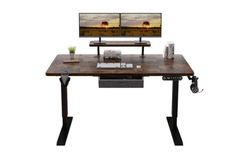 IvyIvy Gamingtisch Computertisch höhenverstellbar elektrisch Schreibtisch 140x76 cm, mit einer Schicht und unterbauschubladen IvyIvy Gamingtisch Computertisch höhenverstellbar elektrisch Schreibtisch 140x76 cm, mit einer Schicht und unterbauschubladen von IvyIvy