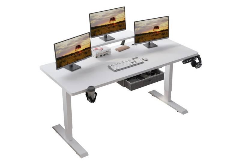 IvyIvy Gamingtisch Computertisch höhenverstellbarer Schreibtisch elektrisch, mit einer Schicht und schubladen, 160x76cm IvyIvy Gamingtisch Computertisch höhenverstellbarer Schreibtisch elektrisch, mit einer Schicht und schubladen, 160x76cm von IvyIvy