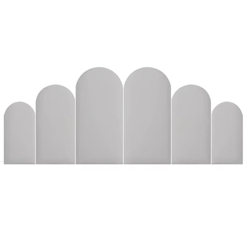 IvyLoutish Abziehen und Aufkleben, gepolsterte Wandpaneele – 6 Stück, ovale Kopfteil-Polsterung – 3D-Anti-Kollisions-Kinderzimmer-Dekor – Weiß, 150 x 60 cm Wandaufkleber IvyLoutish Abziehen und Aufkleben, gepolsterte Wandpaneele – 6 Stück, ovale Kopfteil-Polsterung – 3D-Anti-Kollisions-Kinderzimmer-Dekor – Weiß, 150 x 60 cm Wandaufkleber von IvyLoutish