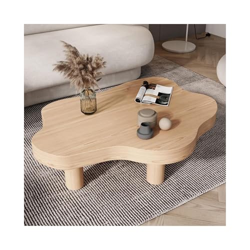 IvyLoutish Cloud Couchtisch, moderner Beistelltisch, Holz, Wolkenform, unregelmäßiger Eck-Cocktail-Beistelltisch mit 3 stabilen Stützbeinen, für Wohnzimmer, Schlafzimmer, Balkon, Terrasse (Beige, 110 IvyLoutish Cloud Couchtisch, moderner Beistelltisch, Holz, Wolkenform, unregelmäßiger Eck-Cocktail-Beistelltisch mit 3 stabilen Stützbeinen, für Wohnzimmer, Schlafzimmer, Balkon, Terrasse (Beige, 110 von IvyLoutish