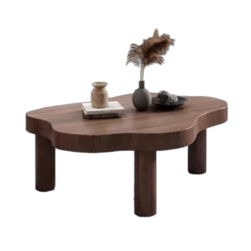 IvyLoutish Cloud-Kaffeetisch für Wohnzimmer, Massivholzstruktur, runde Kanten, unregelmäßig, flippiger Teetisch, 5 cm, Schreibtisch-Mitteltisch für Zuhause, Büro, kleiner Raum (Braun, 90 x 60 cm) IvyLoutish Cloud-Kaffeetisch für Wohnzimmer, Massivholzstruktur, runde Kanten, unregelmäßig, flippiger Teetisch, 5 cm, Schreibtisch-Mitteltisch für Zuhause, Büro, kleiner Raum (Braun, 90 x 60 cm) von IvyLoutish
