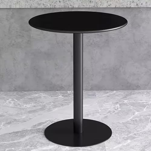 IvyLoutish Couchtisch, hoher Tisch, runder Bartisch, Φ40/48/60/70 cm, Bistro-/Pub-Tisch, Metall, Cocktailtisch, Stehtisch, Sofa, Beistelltisch für den Innenbereich (Schwarz, 40 x 40 x 72 cm) von IvyLoutish