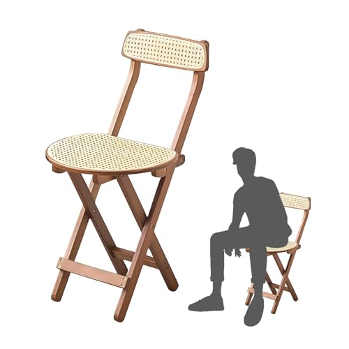 IvyLoutish Klappbarer Barhocker mit Bambusrahmen, zusammenklappbarer Küchenstuhl mit Rattansitz und Fußstütze für Zuhause, Party, 47 cm, Braun IvyLoutish Klappbarer Barhocker mit Bambusrahmen, zusammenklappbarer Küchenstuhl mit Rattansitz und Fußstütze für Zuhause, Party, 47 cm, Braun von IvyLoutish