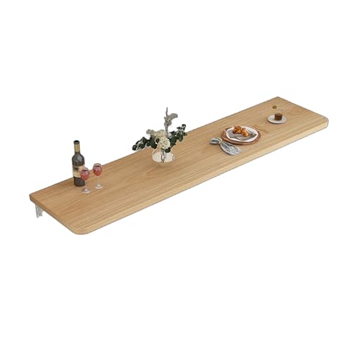 IvyLoutish Klapptisch zur Wandmontage, Massivholz, für Zuhause, Büro, Waschküche, Arbeitszimmer, Arbeitsbank, platzsparend (80 x 40 cm) von IvyLoutish