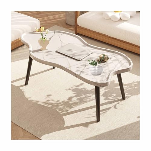 IvyLoutish Moderner Wolken-Kaffeetisch, Holz, für Zuhause, Sofa, Teetisch, unregelmäßiger Eck-Cocktail-Beistelltisch mit 4 stabilen Stützbeinen, Balkon-Beistelltisch für Wohnzimmer, Schlafzimmer IvyLoutish Moderner Wolken-Kaffeetisch, Holz, für Zuhause, Sofa, Teetisch, unregelmäßiger Eck-Cocktail-Beistelltisch mit 4 stabilen Stützbeinen, Balkon-Beistelltisch für Wohnzimmer, Schlafzimmer von IvyLoutish
