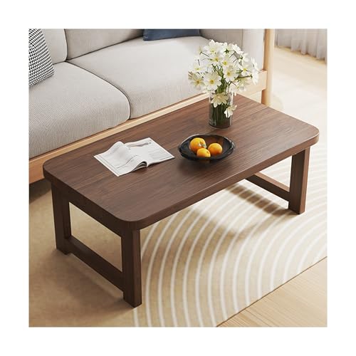 IvyLoutish Moderner faltbarer Couchtisch aus Bambus, Beistelltisch, Sofabend, Nachttisch, Erkerfenster, Teetisch, geeignet für Wohnzimmer, Balkon, Büro, Schlafzimmer, kleiner Raum (Nussbaum, 100 x 48 IvyLoutish Moderner faltbarer Couchtisch aus Bambus, Beistelltisch, Sofabend, Nachttisch, Erkerfenster, Teetisch, geeignet für Wohnzimmer, Balkon, Büro, Schlafzimmer, kleiner Raum (Nussbaum, 100 x 48 von IvyLoutish