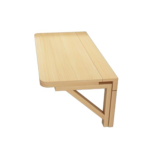 IvyLoutish Wandmontierte Klapptischhalterungen, das ganze ist aus Massivholz, Wäschetisch zum Zusammenklappen von Kleidung, Arbeitszimmer, Werkbank (60 x 40 cm) von IvyLoutish