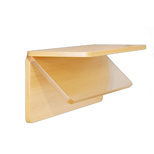 IvyLoutish Wandmontierter Klapptisch aus Holz, Computer, Heimbüro, geeignet für Balkon, Schlafzimmer, Bad und Küche (100 x 20 cm) von IvyLoutish