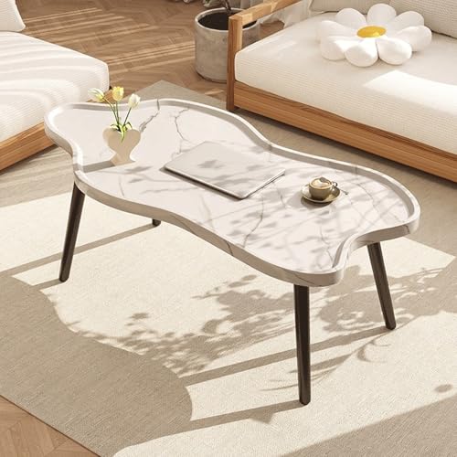 IvyLoutish Wolken-Kaffeetische für Wohnzimmer, stabile Struktur, modern, schlicht, unregelmäßiger Holz-Teetisch, Mitteltisch für Zuhause, Schlafzimmer, Balkon, Terrasse, einfache Montage (Weiß, 100 x IvyLoutish Wolken-Kaffeetische für Wohnzimmer, stabile Struktur, modern, schlicht, unregelmäßiger Holz-Teetisch, Mitteltisch für Zuhause, Schlafzimmer, Balkon, Terrasse, einfache Montage (Weiß, 100 x von IvyLoutish