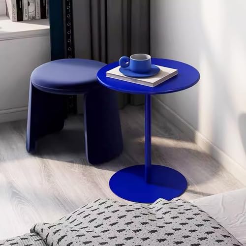 Moderner Bartisch, schwarzer Kneipentisch, Bistrotisch, Küche, Restaurant, Tisch für drinnen und draußen, runder Cocktail-, Kaffee- und Getränketisch, Metalltisch, Bürotisch (Blau, 40 x 40 x 62 cm) Moderner Bartisch, schwarzer Kneipentisch, Bistrotisch, Küche, Restaurant, Tisch für drinnen und draußen, runder Cocktail-, Kaffee- und Getränketisch, Metalltisch, Bürotisch (Blau, 40 x 40 x 62 cm) von IvyLoutish