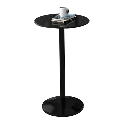 Moderner Bartisch, schwarzer Kneipentisch, Bistrotisch, Küche, Restaurant, Tisch für drinnen und draußen, runder Cocktail-, Kaffee- und Getränketisch, Metalltisch, Bürotisch (schwarz, 70 x 70 x 104 cm Moderner Bartisch, schwarzer Kneipentisch, Bistrotisch, Küche, Restaurant, Tisch für drinnen und draußen, runder Cocktail-, Kaffee- und Getränketisch, Metalltisch, Bürotisch (schwarz, 70 x 70 x 104 cm von IvyLoutish