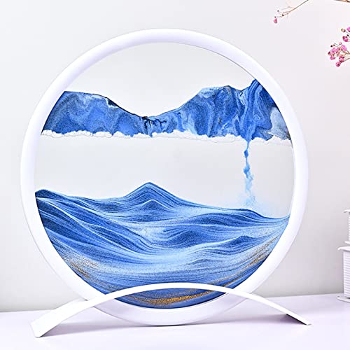 IvyTantor Fließendes Sandgemälde, 3D-Sanduhr-Kunst, dekorative Ornamente, Glasmalerei, Wohnzimmer, Büro, Desktop-Dekoration, Malerei mit Sockel, bewegliches Sandkunstbild, Sandlandschaft IvyTantor Fließendes Sandgemälde, 3D-Sanduhr-Kunst, dekorative Ornamente, Glasmalerei, Wohnzimmer, Büro, Desktop-Dekoration, Malerei mit Sockel, bewegliches Sandkunstbild, Sandlandschaft von IvyTantor