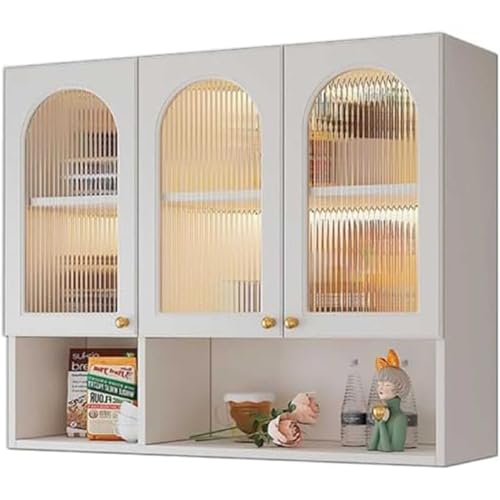 IvyTantor Hängeschränke Moderner weißer Medizinschrank zur Wandmontage mit Stauraum über der Toilette und schwebendem Regal für platzsparende Aufbewahrungslösung im Badezimmer und in der Küche. von IvyTantor
