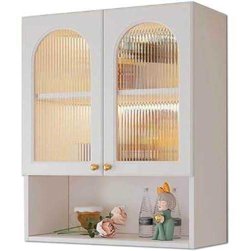 IvyTantor Hängeschränke Weißer Badezimmer-Wandschrank mit schwebendem Regal über der Toilette. Platzsparender Medizinschrank für Badezimmer, Schlafzimmer und Küche. von IvyTantor