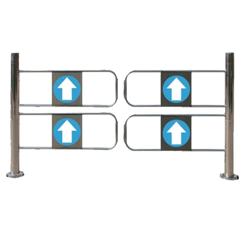 IvyTantor Robustes manuelles 1-Wege-Schwingtor – automatisch schließende Sicherheitstür für Supermärkte, Lagerhallen, Fabrikgänge – langlebige Eingangsbarriere aus Metall (100 x 100 cm) von IvyTantor
