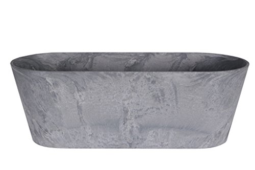 Ivyline 122485 Artstone Blumenkasten Claire, 57 x 18 x 31 cm, grau von Ivyline