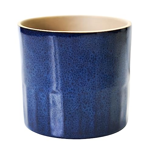 Ivyline Pflanzgefäß, Keramik, Blau, H 17 cm x T 15 cm von Ivyline