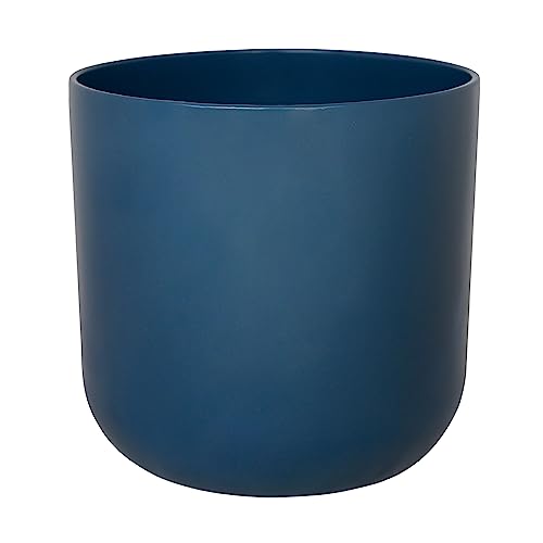 Ivyline Übertopf, Keramik, Marineblau, H 13,5 cm x T 13,5 cm von Ivyline