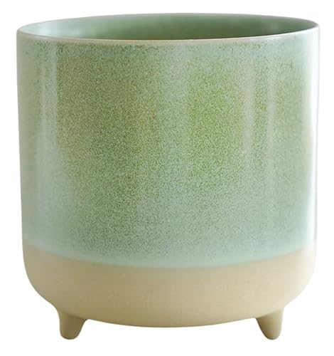 Ivyline Pflanzgefäß, Keramik, Mintgrün, matt, reaktiv, H 12 cm x T 12 cm von Ivyline
