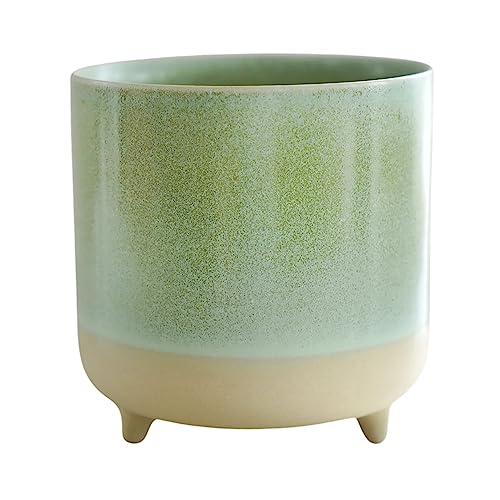 Ivyline Pflanzgefäß, Keramik, Mintgrün, matt, reaktiv, H 8,5 cm x T 8 cm von Ivyline