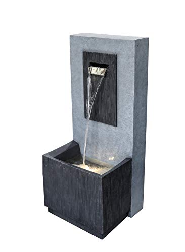Ivyline Wasserspiel, Fibreclay mit elektrischer Pumpe, Granit/Zement, 31 cm von Ivyline