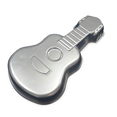 Iwähle Gitarre Kuchen Backform, Kuchen Dekoration Form Aluminium Kuchen Deko Backblech Backen Backformen DIY Back Kuchen Modellierungswerkzeuge 43.5x23.5x5.2cm von Iwähle