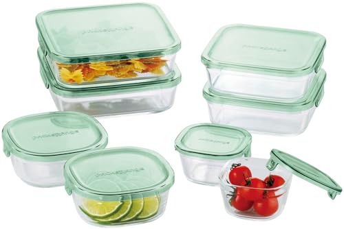 Iwaki PS-PRN-8G - Vorratsdosen-Set - Mikrowellengeeignet - 200 ml - Grün von Iwaki