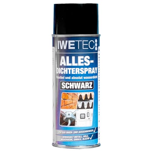 Iwetec Allesdichterspray 400 ml, Versiegelung 3 versch. Farben (schwarz) von IWETEC