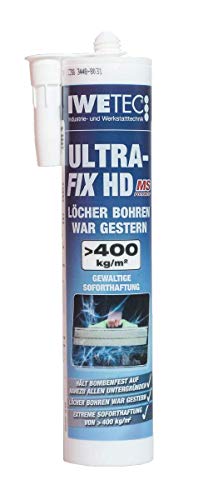 Iwetec Ultra Fix HD Powerkleber 290 ml, 2 versch. Farben (weiß) von IWETEC