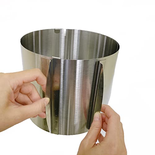 Iwinna Tortenring Verstellbar Hoch 15 cm, Edelstahl Kuchenring mit Skala, Verstellbar Präziser Skalierung für die einfache Zubereitung von Creme, Schicht und Motivtorten Iwinna Tortenring Verstellbar Hoch 15 cm, Edelstahl Kuchenring mit Skala, Verstellbar Präziser Skalierung für die einfache Zubereitung von Creme, Schicht und Motivtorten von Iwinna