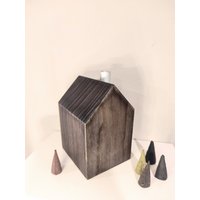 Räucherhäuschen Fichte Rustikal Grau-Gebeizt Räucherhäuschen Fichte Rustikal Grau-Gebeizt von IwoodlikeDesign