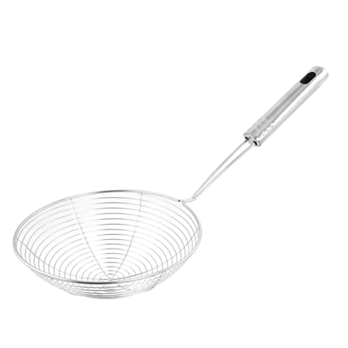 Edelstahl -Filter -Löffelsiebs -Skimmer Ladle Edelstahl Skimmer Löffel Spinnennetzfilterlöffel für Nudeln Kochen braten von Ixppidxi